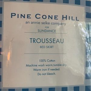 Pine Cone Hill luxury bedding Queen trousseau bed skirt
